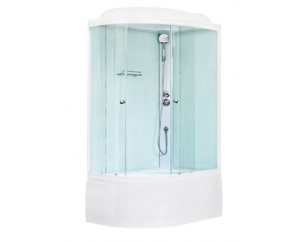 Душевая кабина Royal Bath RB 8120BK5-WT 120х80 см, с прозрачными стеклами, правосторонняя