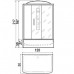 Душевая кабина River Vitim 120/80/24 МТ 120х80 см с гидромассажем