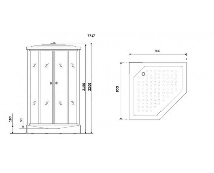 Душевая кабина Niagara Lux 7717 WD