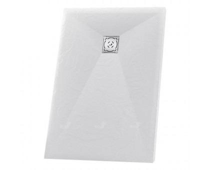 Душевой поддон RGW ST-W 80x150 см, прямоугольный, искусственный камень, белый
