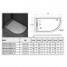 Душевой поддон WeltWasser WW TRR 12080 STONE-BL R 120х80 см черный с сифоном