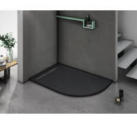 Душевой поддон WeltWasser WW TRR 12090 STONE-BL L 120х90 см черный с сифоном