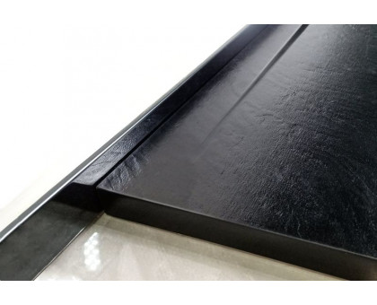 Душевой поддон WeltWasser WW TRR 12090 STONE-BL L 120х90 см черный с сифоном