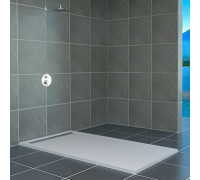 Душевой поддон RGW STM-W 80x110 см, прямоугольный, искусственный камень, белый