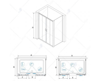 Душевой уголок RGW PA-41 (PA-11 + Z-050-2) 140x120, прозрачное стекло