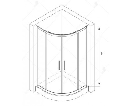 Душевой уголок RGW CL-54 90x90, прозрачное стекло