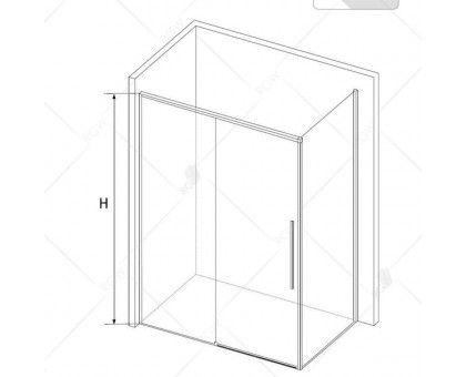 Душевой уголок RGW SV-42 (SV-12 + Z-050-2) 100x90, прозрачное стекло