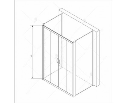 Душевой уголок RGW PA-41 P (PA-11 + 2Z-050-2) 120x80, прозрачное стекло