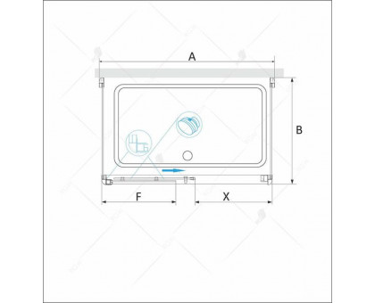 Душевой уголок RGW PA-42 P (PA-12 + 2Z-050-2) 100x80, прозрачное стекло