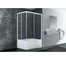 Душевой уголок Royal Bath RB 8100BP-T 100х80 см, с прозрачными стеклами, правосторонний