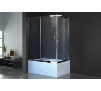 Душевой уголок Royal Bath RB 8120BP-T-CH 120х80 см, с прозрачными стеклами, левосторонний