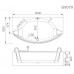 Акриловая ванна Gemy G9079 O